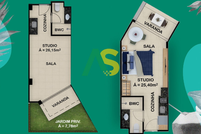 Imagem Flat com 1 Quarto à Venda, 50 m² em Praia Dos Carneiros - Tamandaré