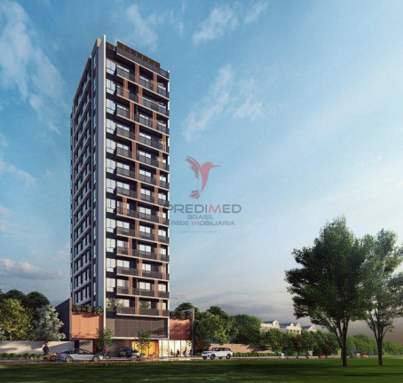 Imagem Imóvel com 1 Quarto à Venda, 27 m² em Armação De Itapocoroi - Penha
