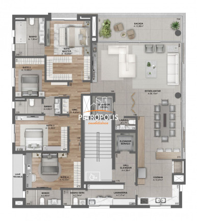Imagem Apartamento com 3 Quartos à Venda, 253 m² em Exposição - Caxias Do Sul