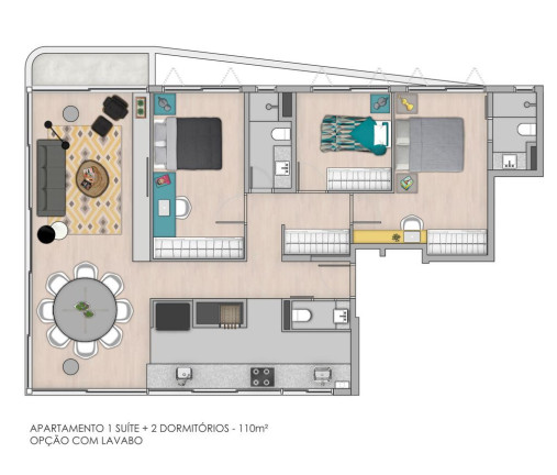 Imagem Apartamento com 3 Quartos à Venda, 110 m² em Menino Deus - Porto Alegre