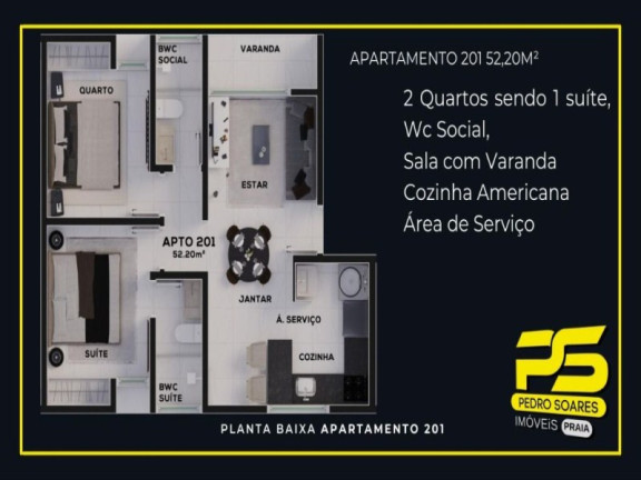 Imagem Apartamento com 2 Quartos à Venda, 68 m² em Jardim São Paulo - João Pessoa