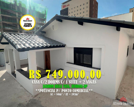 Casa com 2 Quartos à Venda, 83 m² em Anhangabaú - Jundiaí