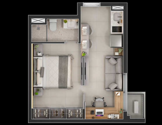 Imagem Imóvel com 1 Quarto à Venda, 27 m² em Consolação - São Paulo