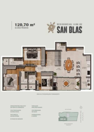 Imagem Apartamento com 3 Quartos à Venda, 112 m² em Gravatá - Navegantes Imagem Apartamento com 3 Quartos à Venda, 112 m² em Gravatá - Navegantes