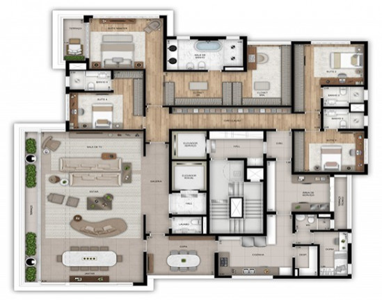Imagem Apartamento com 4 Quartos à Venda, 355 m² em Paraíso - São Paulo Imagem Apartamento com 4 Quartos à Venda, 355 m² em Paraíso - São Paulo