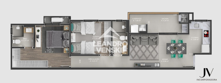 Imagem Apartamento com 2 Quartos à Venda,  em Costa E Silva - Joinville