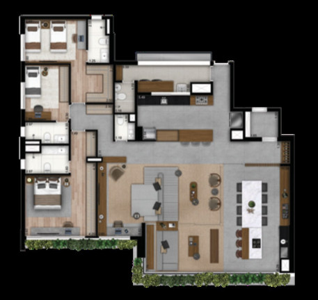 Imagem Apartamento com 4 Quartos à Venda, 201 m² em Brooklin Paulista - São Paulo