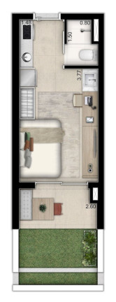 Imagem Studio com 1 Quarto à Venda, 19 m² em Moema - São Paulo