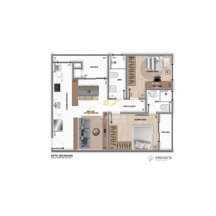 Imagem Apartamento com 2 Quartos à Venda, 62 m² em Centro - Pinhais Imagem Apartamento com 2 Quartos à Venda, 62 m² em Centro - Pinhais