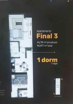 Imagem Apartamento com 1 Quarto à Venda, 46 m² em Guilhermina - Praia Grande Imagem Apartamento com 1 Quarto à Venda, 46 m² em Guilhermina - Praia Grande