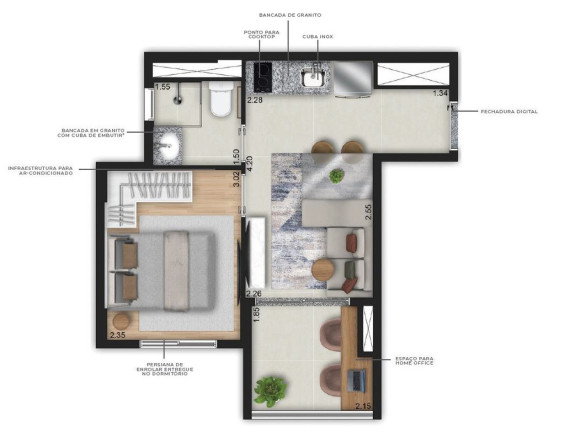 Imagem Apartamento com 1 Quarto à Venda, 28 m² em Bela Vista - São Paulo