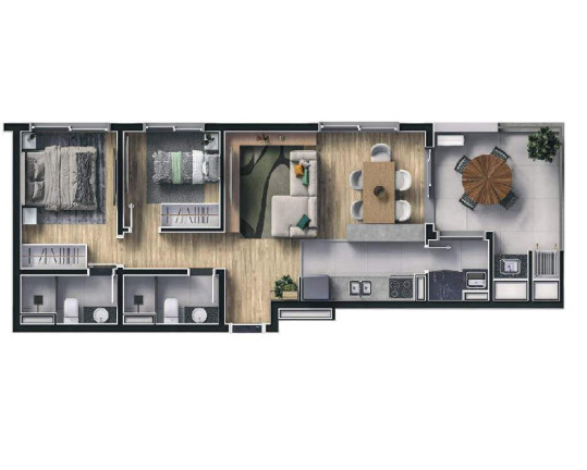 Imagem Apartamento com 2 Quartos à Venda, 66 m² em Portão - Curitiba Imagem Apartamento com 2 Quartos à Venda, 66 m² em Portão - Curitiba