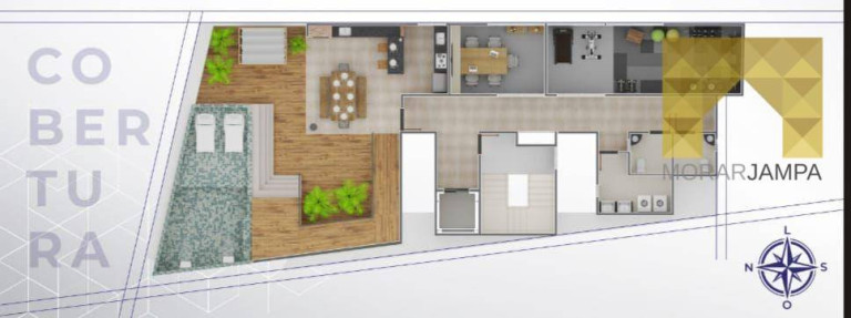 Imagem Apartamento com 1 Quarto à Venda, 28 m² em Cabo Branco - João Pessoa