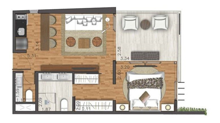 Imagem Apartamento com 1 Quarto à Venda, 138 m² em Moema - São Paulo