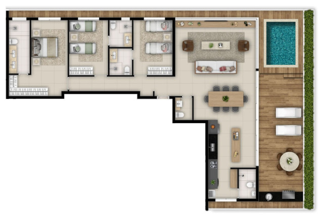 Imagem Apartamento com 2 Quartos à Venda, 74 m² em Setor Marista - Goiânia