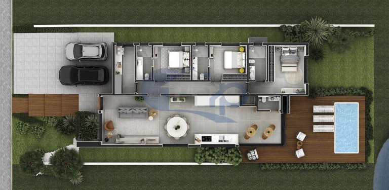 Imagem Casa de Condomínio com 3 Quartos à Venda, 218 m² em Guarita - Torres