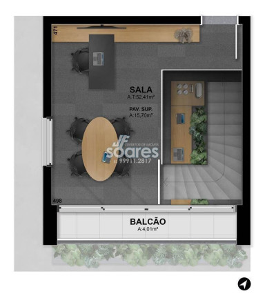 Imagem Sala Comercial à Venda, 52 m² em São Gonçalo - Pelotas
