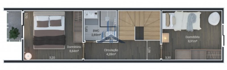 Imagem Sobrado com 2 Quartos à Venda, 71 m² em Vila Nova - Joinville
