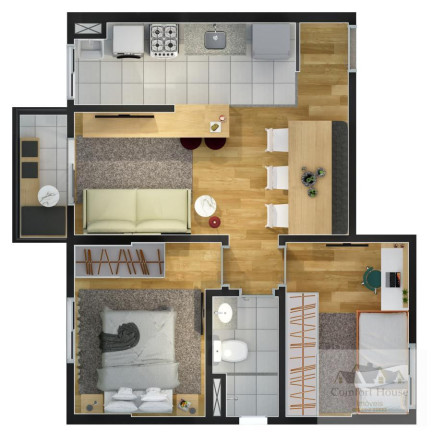 Imagem Apartamento com 2 Quartos à Venda, 46 m² em Campestre - Santo André Imagem Apartamento com 2 Quartos à Venda, 46 m² em Campestre - Santo André