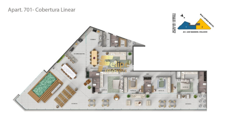 Imagem Imóvel com 3 Quartos à Venda, 142 m² em Jardim Da Penha - Vitória Imagem Imóvel com 3 Quartos à Venda, 142 m² em Jardim Da Penha - Vitória