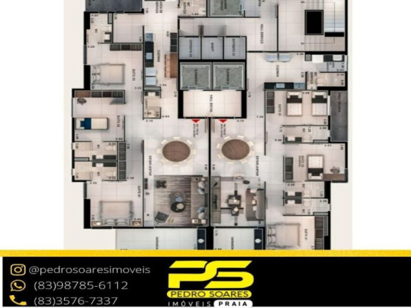 Imagem Apartamento com 3 Quartos à Venda, 116 m² em Miramar - João Pessoa Imagem Apartamento com 3 Quartos à Venda, 116 m² em Miramar - João Pessoa