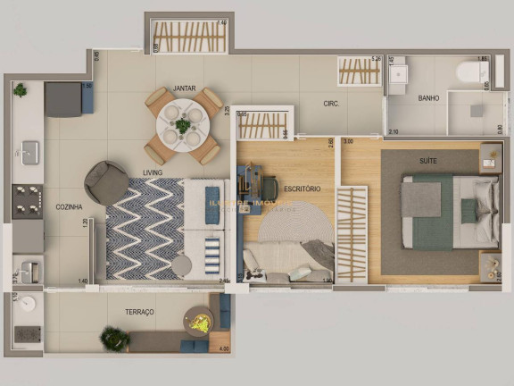 Imagem Apartamento com 2 Quartos à Venda, 119 m² em Bethaville I - Barueri