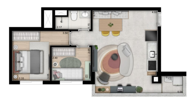 Imagem Apartamento com 2 Quartos à Venda, 51 m² em Pinheiros - São Paulo Imagem Apartamento com 2 Quartos à Venda, 51 m² em Pinheiros - São Paulo