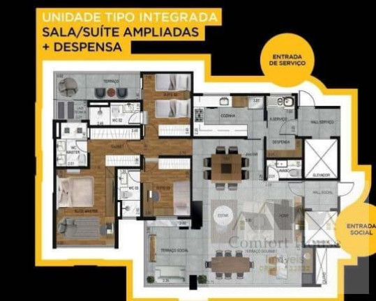 Imagem Apartamento com 3 Quartos à Venda, 142 m² em Jardim Do Mar - São Bernardo Do Campo Imagem Apartamento com 3 Quartos à Venda, 142 m² em Jardim Do Mar - São Bernardo Do Campo