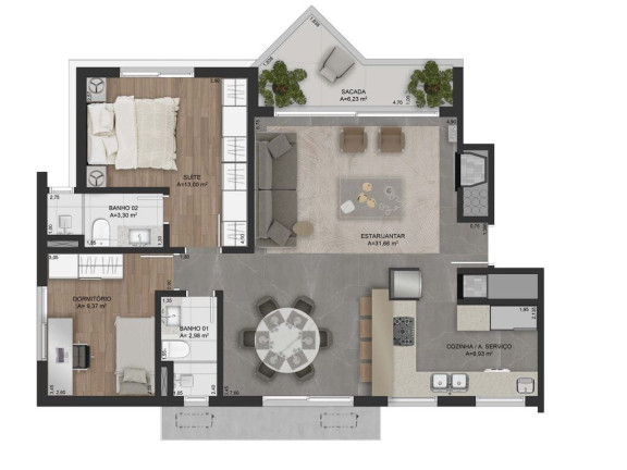 Imagem Apartamento com 2 Quartos à Venda, 162 m² em Mont Serrat - Porto Alegre