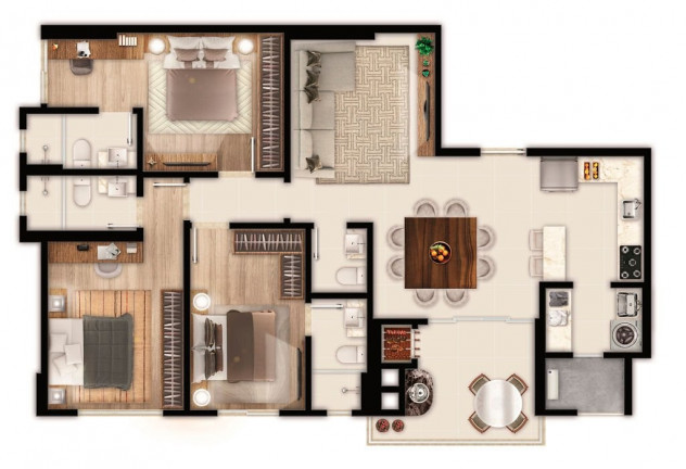 Imagem Imóvel com 3 Quartos à Venda, 118 m² em Itapema - Itapema