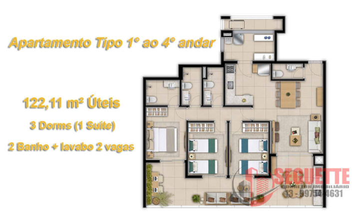 Imagem Apartamento com 3 Quartos à Venda, 122 m² em Riviera De São Lourenço - Bertioga Imagem Apartamento com 3 Quartos à Venda, 122 m² em Riviera De São Lourenço - Bertioga