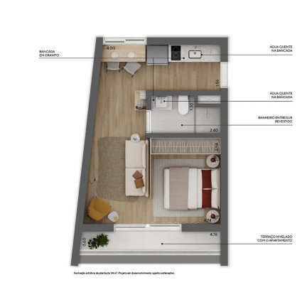 Imagem Apartamento com 1 Quarto à Venda, 28 m² em Higienópolis - São Paulo