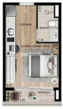 Imagem Apartamento com 1 Quarto à Venda, 24 m² em Campo Belo - São Paulo Imagem Apartamento com 1 Quarto à Venda, 24 m² em Campo Belo - São Paulo