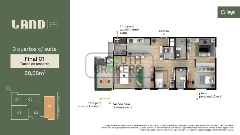 Imagem Apartamento com 3 Quartos à Venda, em Boa Vista - Curitiba Imagem Apartamento com 3 Quartos à Venda, em Boa Vista - Curitiba