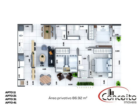 Imagem Apartamento com 3 Quartos à Venda, 85 m² em Itaguá - Ubatuba Imagem Apartamento com 3 Quartos à Venda, 85 m² em Itaguá - Ubatuba