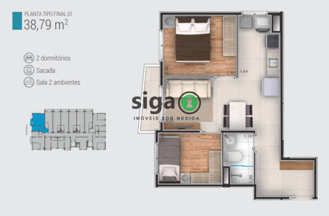 Imagem Apartamento com 2 Quartos à Venda, 36 m² em Saúde - São Paulo Imagem Apartamento com 2 Quartos à Venda, 36 m² em Saúde - São Paulo