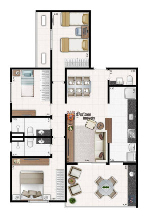 Imagem Apartamento com 3 Quartos à Venda, 105 m² em Vila Alzira - Guarujá Imagem Apartamento com 3 Quartos à Venda, 105 m² em Vila Alzira - Guarujá