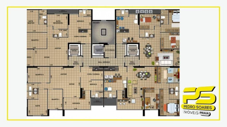 Imagem Apartamento com 3 Quartos à Venda, 92 m² em Altiplano Cabo Branco - João Pessoa Imagem Apartamento com 3 Quartos à Venda, 92 m² em Altiplano Cabo Branco - João Pessoa