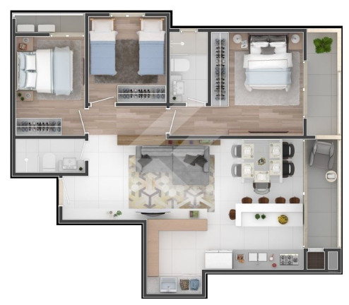 Imagem Cobertura com 3 Quartos à Venda, 115 m² em Fazenda - Itajaí