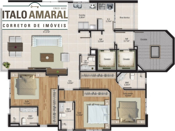 Imagem Apartamento com 3 Quartos à Venda, 139 m² em Centro - Balneario Camboriu Imagem Apartamento com 3 Quartos à Venda, 139 m² em Centro - Balneario Camboriu