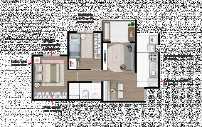 Imagem Apartamento com 2 Quartos à Venda, 46 m² em Vila Valparaíso - Santo André Imagem Apartamento com 2 Quartos à Venda, 46 m² em Vila Valparaíso - Santo André