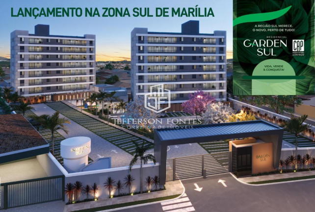Apartamento com 2 Quartos à Venda, 50 m² em Jardim Aparecida Nasser - Marília