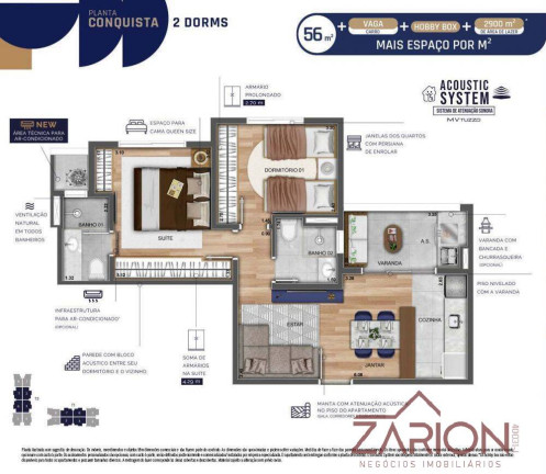 Imagem Apartamento com 2 Quartos à Venda, 56 m² em Vila Industrial - São José Dos Campos Imagem Apartamento com 2 Quartos à Venda, 56 m² em Vila Industrial - São José Dos Campos