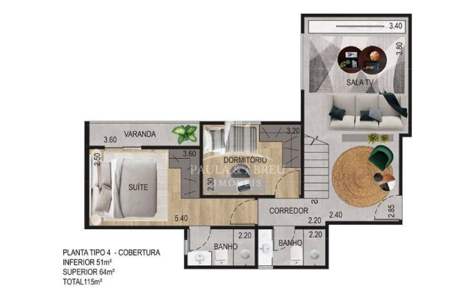 Imagem Cobertura com 2 Quartos à Venda, 115 m² em Centro - São Bernardo Do Campo Imagem Cobertura com 2 Quartos à Venda, 115 m² em Centro - São Bernardo Do Campo