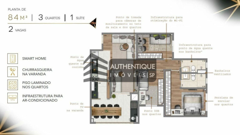 Imagem Apartamento com 3 Quartos à Venda, 84 m² em Vila Mariana - São Paulo