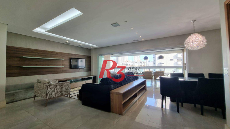 Imagem Apartamento com 3 Quartos para Alugar, 178 m² em Gonzaga - Santos