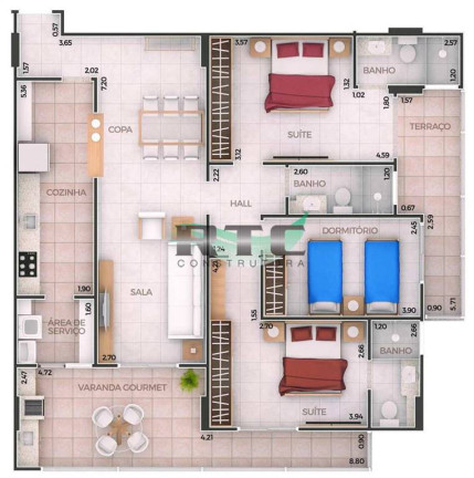 Imagem Apartamento com 3 Quartos à Venda, 119 m² em Forte - Praia Grande Imagem Apartamento com 3 Quartos à Venda, 119 m² em Forte - Praia Grande