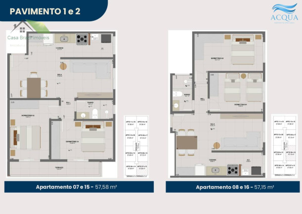 Imagem Apartamento com 2 Quartos à Venda, 57 m² em Chácaras - Bertioga Imagem Apartamento com 2 Quartos à Venda, 57 m² em Chácaras - Bertioga