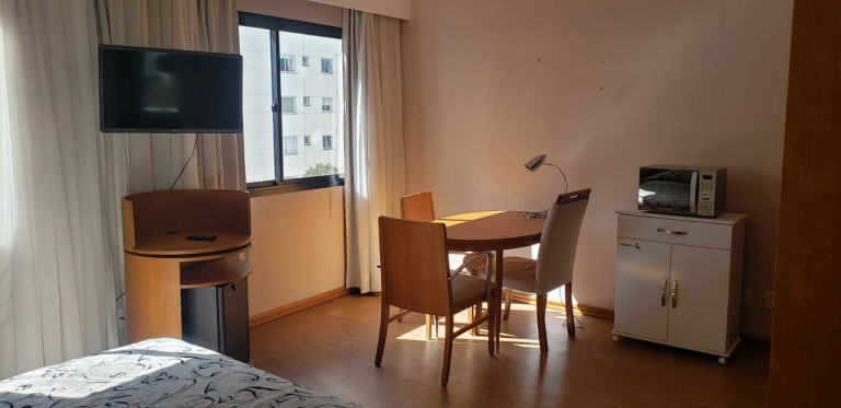 Imagem Apartamento com 1 Quarto para Alugar, 27 m² em Indianópolis - São Paulo Imagem Apartamento com 1 Quarto para Alugar, 27 m² em Indianópolis - São Paulo