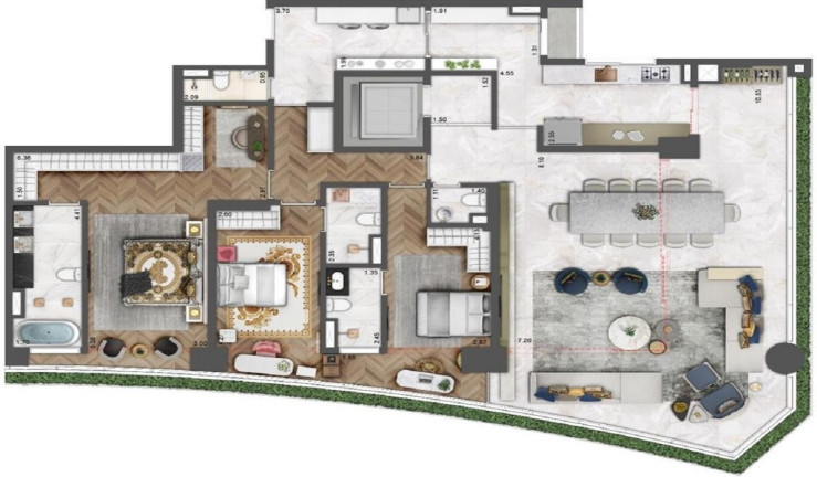 Imagem Imóvel com 3 Quartos à Venda, 221 m² em Moema - São Paulo